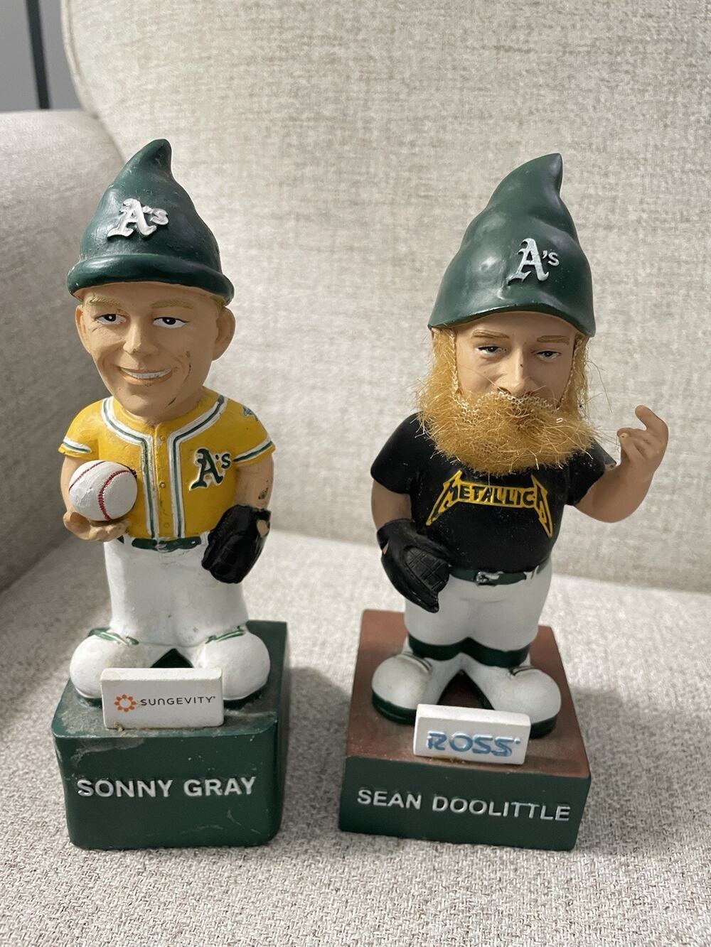 Oakland A’s Sonny Gray & Sean Doolittle Metallica Gnomes SGA Lot of 2